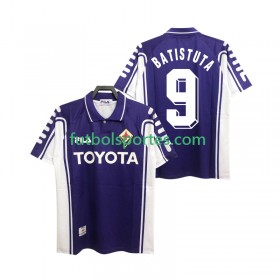 Camiseta ACF Fiorentina BASTUTA 9 1999 2000 Retro Primera Equipación